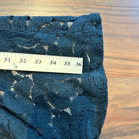 A.L.C. Scarlet Mini Dress‎ Long-Sleeve Black Lace Nude Lining Ruched Side W S - Picture 9 of 12